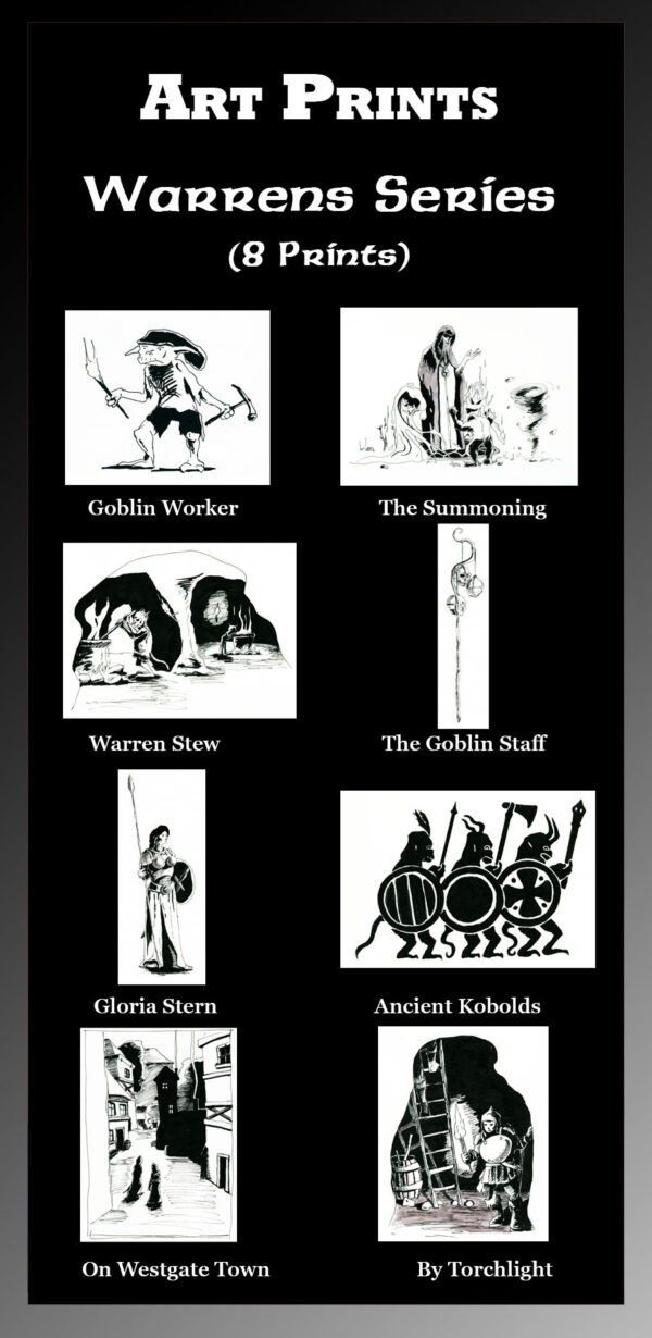 Warrens of the Great Goblin Chief Art Print Set